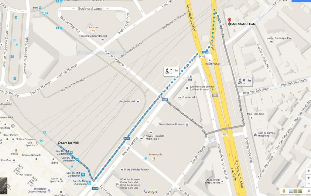 בריסל Midi Station Hotel מראה חיצוני תמונה